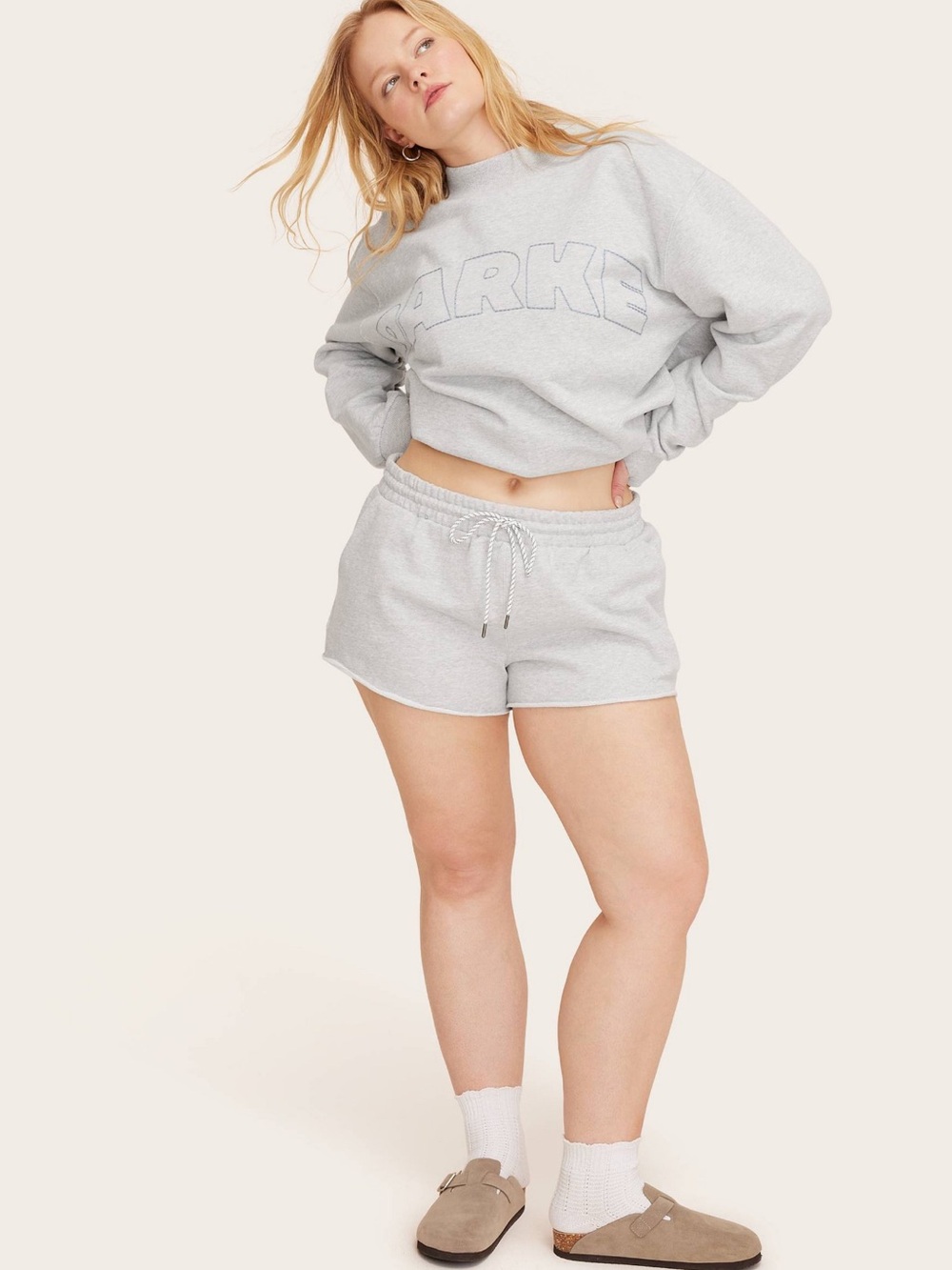 Parke x Target Heather Gray sweatshorts NWT